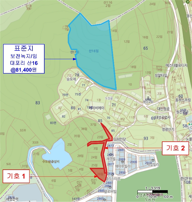 경기도 김포시 양촌읍 대포리 83-26 외 1필지 임야 경매 사진 24