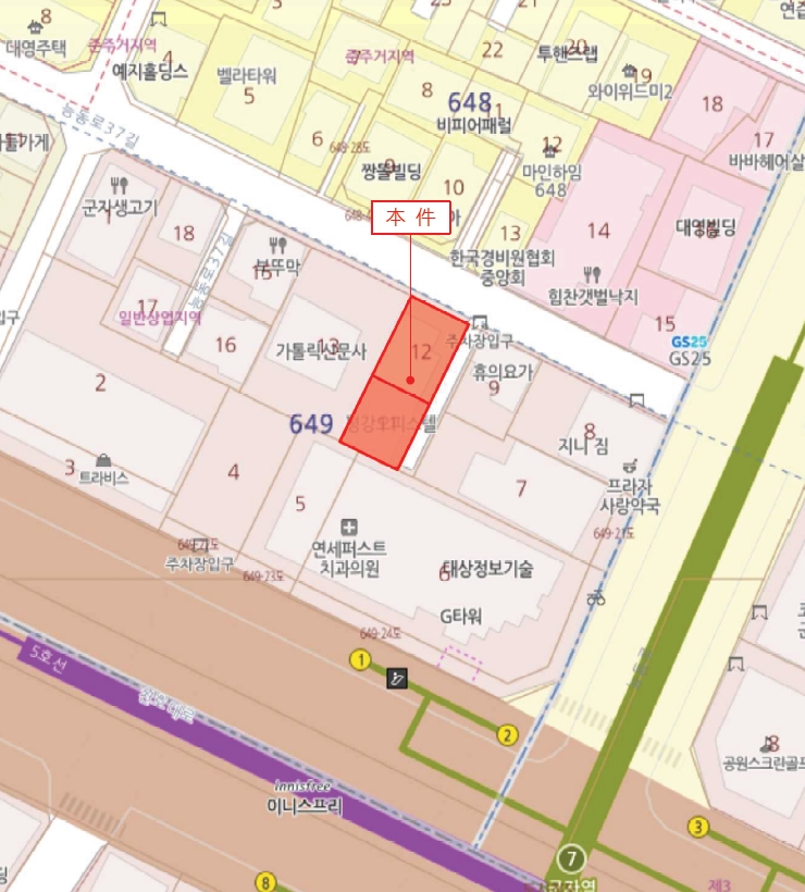서울 광진구 중곡동 649-11, 6층602호 (중곡동,평강오피스텔) 외 1필지 오피스텔(주거) 경매 사진 9