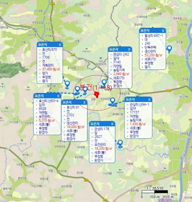 충청북도 음성군 생극면 관성리 783-14 외 11필지 전 경매 사진 24