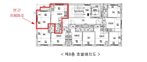 서울 강동구 천호동 562, 8층805호 (천호동,스카이캐슬라) 외 1필지 도시형생활주택 경매 사진 15
