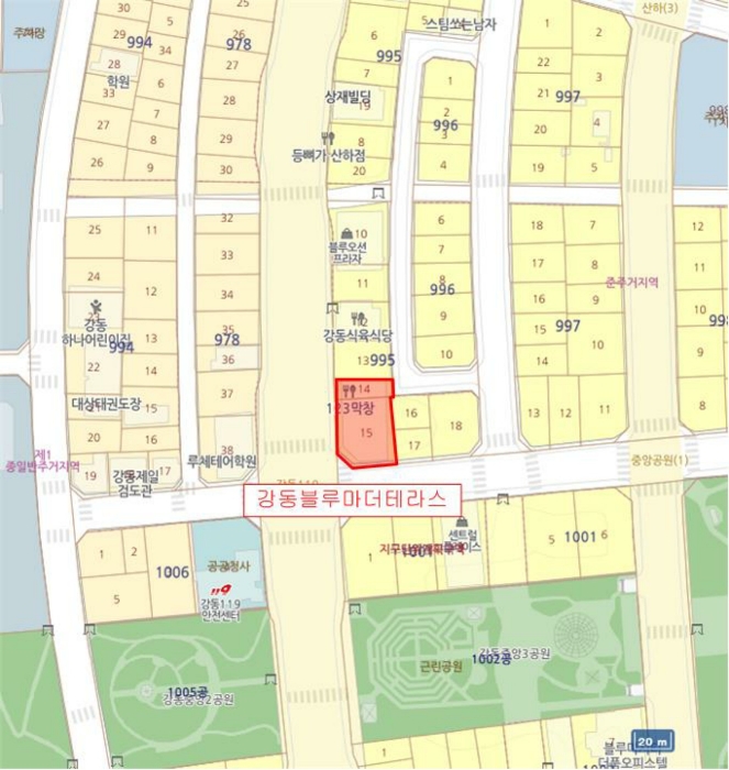 울산 북구 산하동 995-14, 4층401호 (산하동,강동블루마더테라스) 외 1필지 근린상가 경매 사진 6