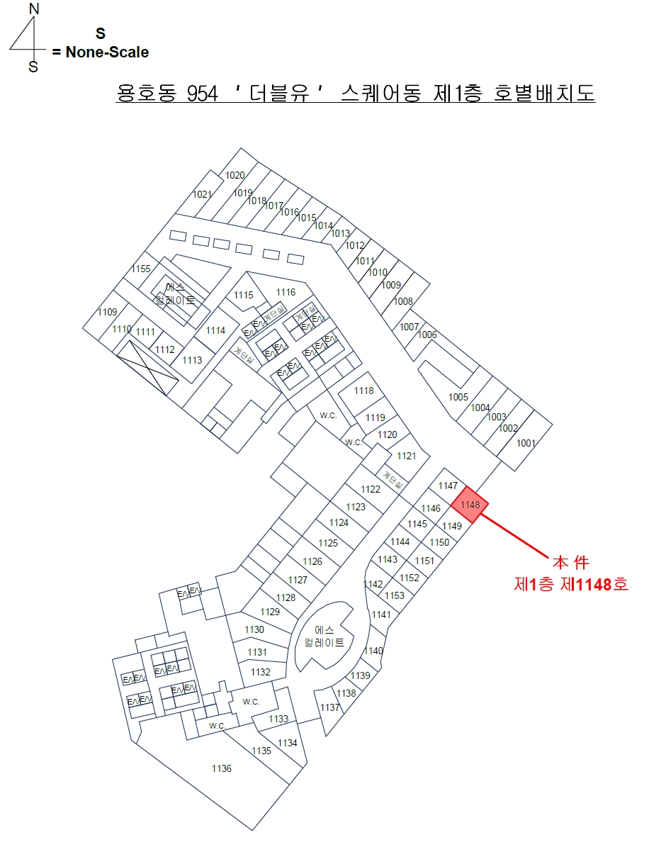 부산 남구 용호동 954, 스퀘어동 1층1148호 (용호동,더블유) 근린상가 경매 사진 9