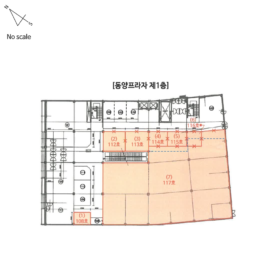 충남 공주시 신관동 638-3, 1층108호 (신관동,동양프라자) 외 6필지 근린상가 경매 사진 12
