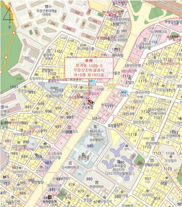 서울 강서구 화곡동 1105-3, 제16층 제1603호 (화곡동, 우장산자하클래식) 오피스텔(주거) 경매 사진 10
