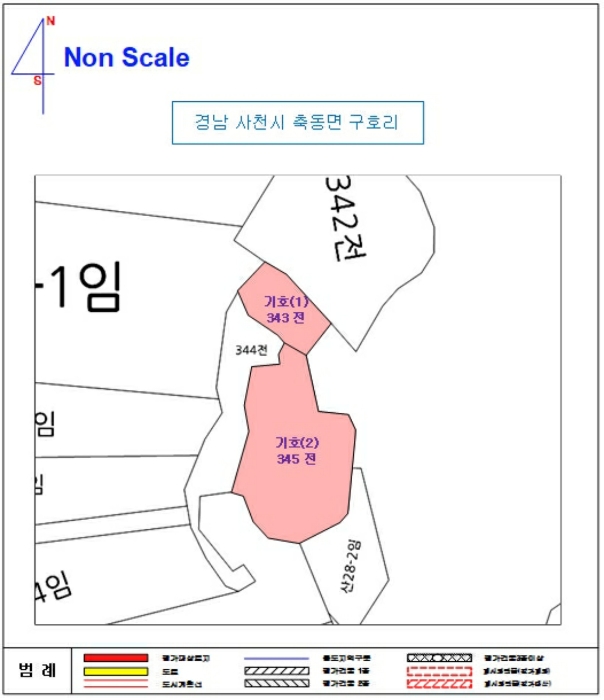 경상남도 사천시 축동면 구호리 343 외 1필지 전 경매 사진 5