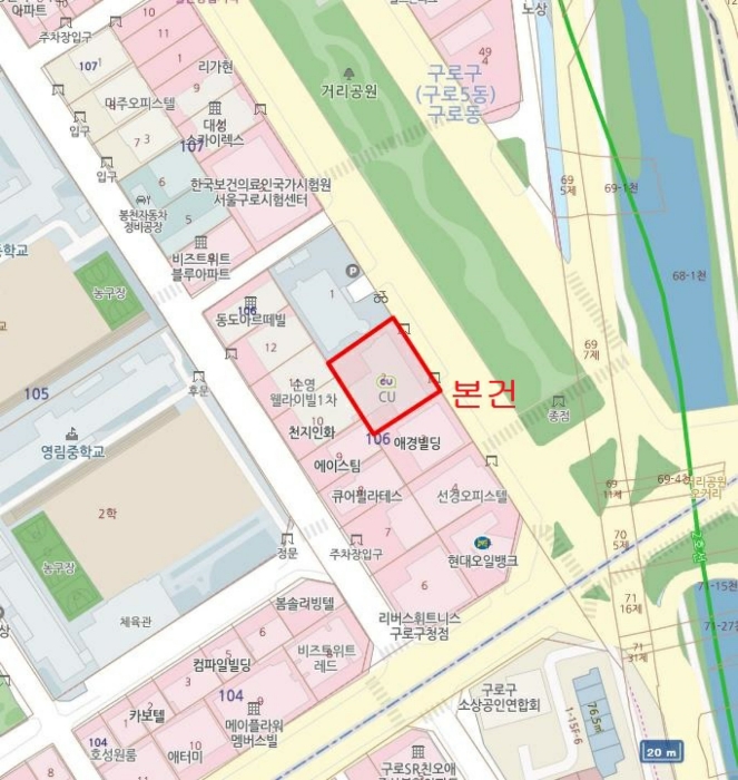 서울 구로구 구로동 106-2, 제7층 제714호 (구로동, 대림역포스큐) 오피스텔(주거) 경매 사진 9