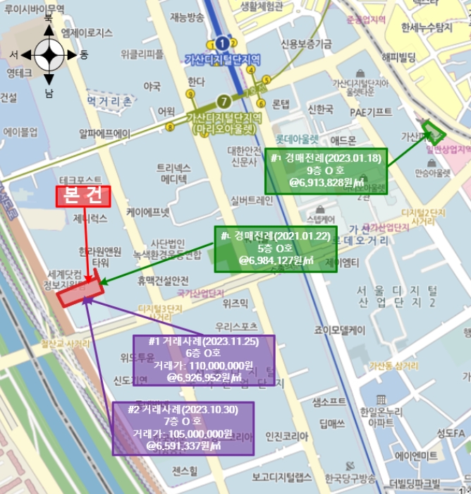 서울 금천구 가산동 550-17, 제5층 제529호 (가산동, 가산미소지움) 오피스텔(주거) 경매 사진 11