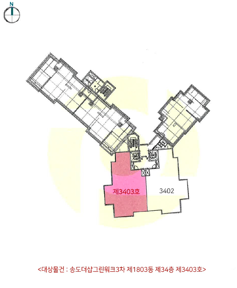 인천 연수구 송도동 19-3, 1803동 34층3403호 (송도동,송도더샵그린워크3차) 아파트 경매 사진 10