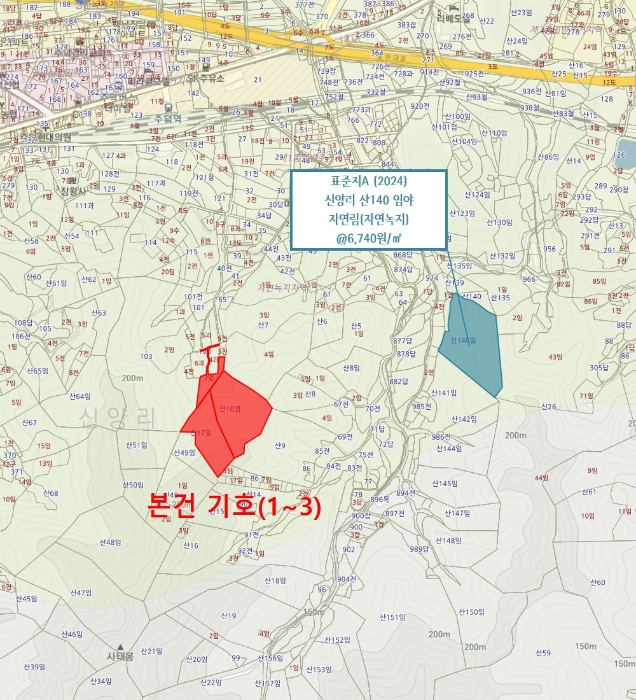 충청북도 충주시 주덕읍 신양리 산10 외 2필지 임야 경매 사진 9
