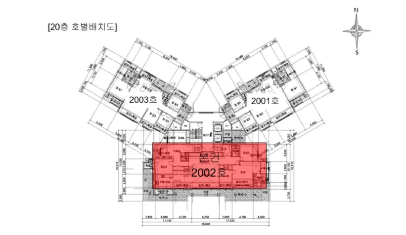 경기 용인시 기흥구 언남동 503, 101동 20층2002호 (언남동,스파팰리스리가) 아파트 경매 사진 33