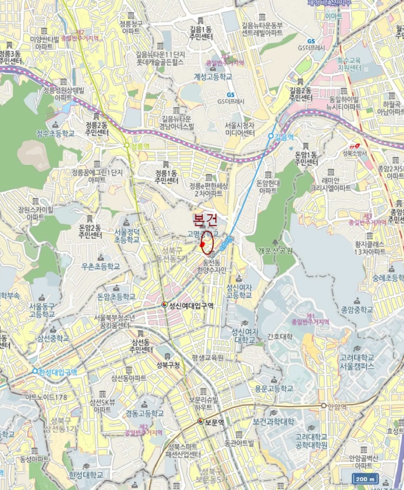 서울특별시 성북구 동선동4가 310-1 대지 경매 사진 3