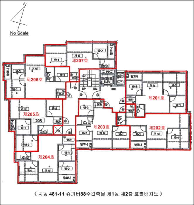 경기 수원시 팔달구 지동 481-11, 1동 2층201호 (지동,쥬피터88주건축물) 도시형생활주택 경매 사진 13
