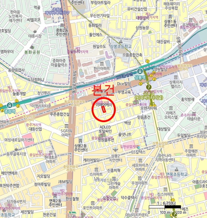서울 중랑구 상봉동 119-12, 제5층 제504호 (상봉동,해피리움) 도시형생활주택 경매 사진 12