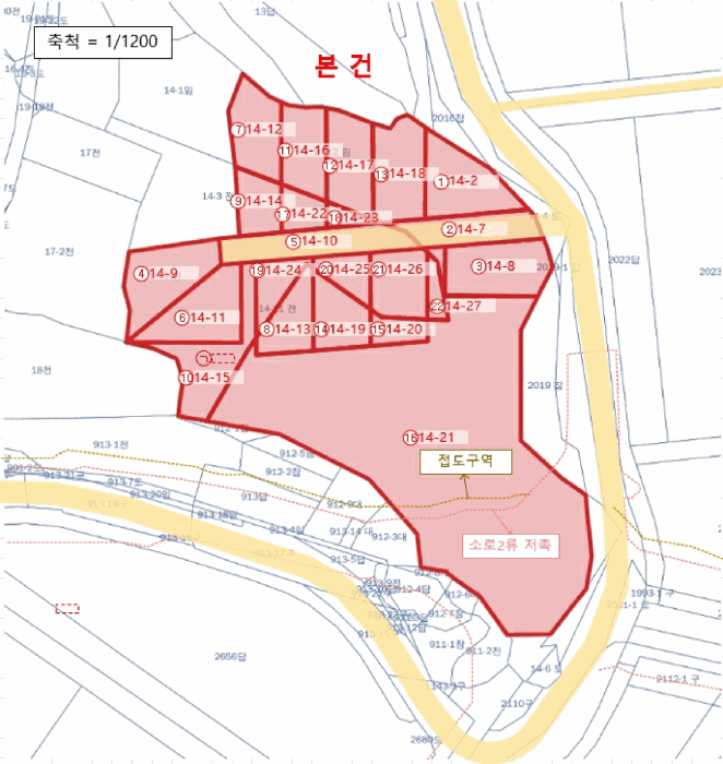 전라남도 무안군 일로읍 복룡리 14-2 외 21필지 임야 경매 사진 45