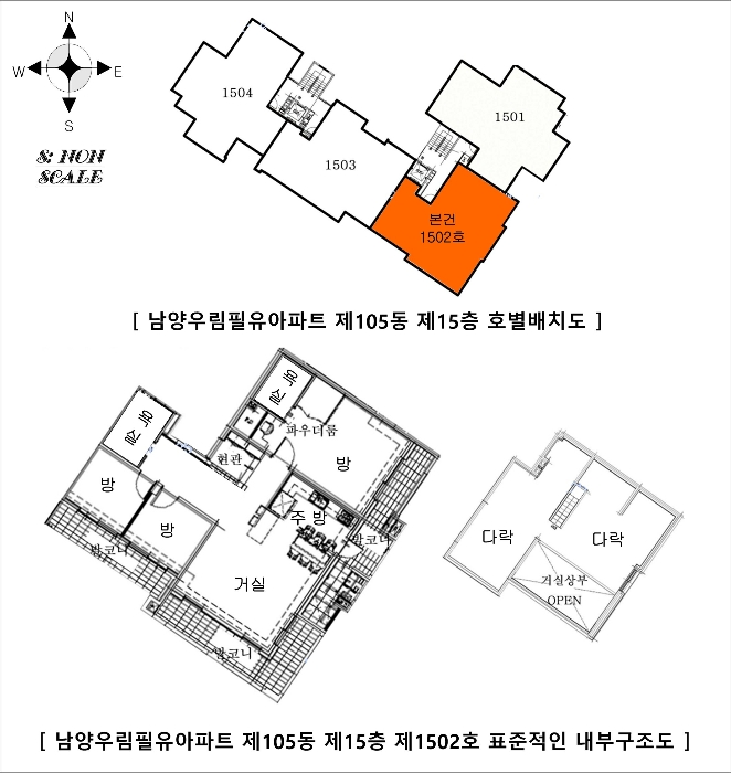 경기 화성시 남양읍 남양리 2047, 105동 15층1502호 (남양우림필유아파트) 아파트 경매 사진 15
