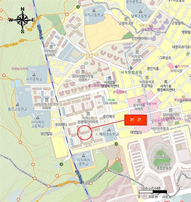 부산 동래구 사직동 1017, 108동 24층2403호 (사직동,사직쌍용예가) 아파트 경매 사진 7