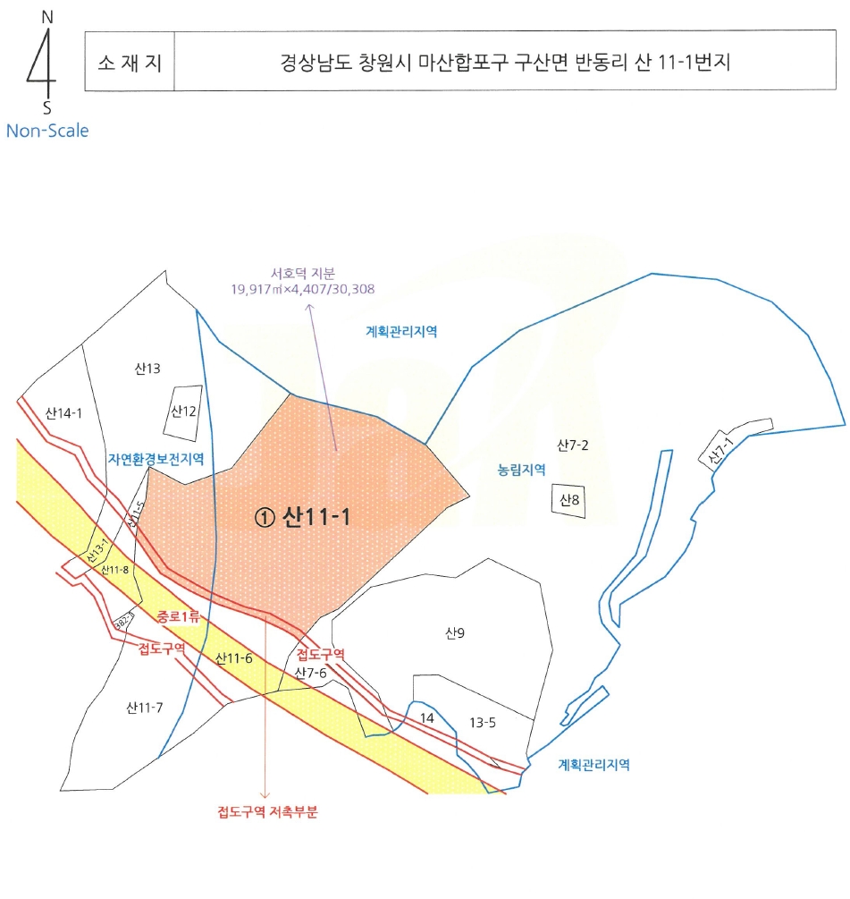 경상남도 창원시 마산합포구 구산면 반동리 산11-1 임야 경매 사진 19