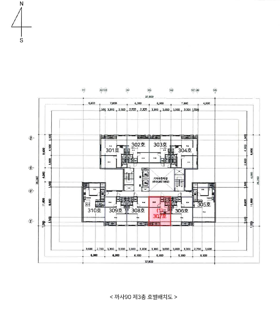 경기 용인시 기흥구 언남동 384-2, 3층307호 (언남동,까사90) 아파트 경매 사진 12