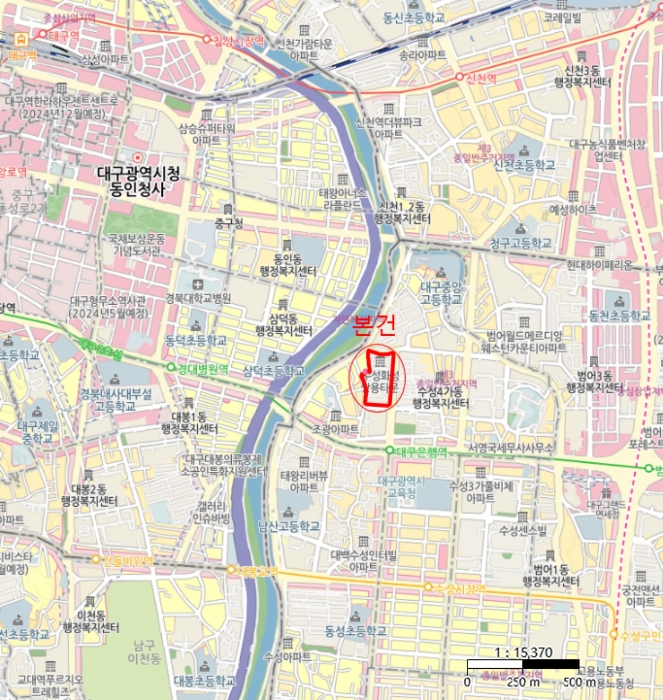 대구 수성구 수성동4가 1090-5, 101동 14층1405호 (수성동4가,수성화성쌍용타운) 외 1필지 아파트 경매 사진 12