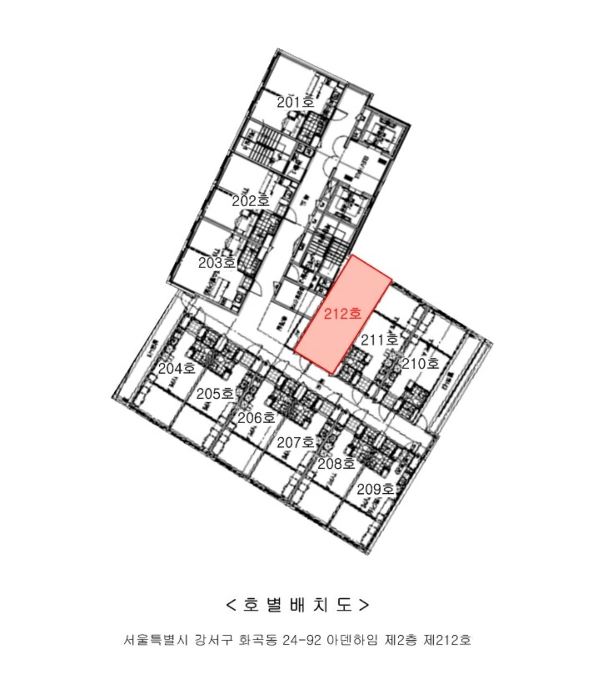 서울 강서구 화곡동 24-92, 제2층 제212호 (화곡동, 아덴하임) 오피스텔(주거) 경매 사진 8