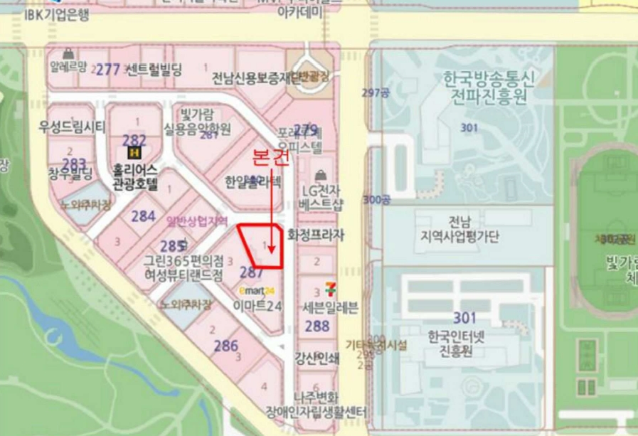 전남 나주시 빛가람동 287-1, 1동 3층 303호 (빛가람동,퍼스트빌딩) 근린상가 경매 사진 9