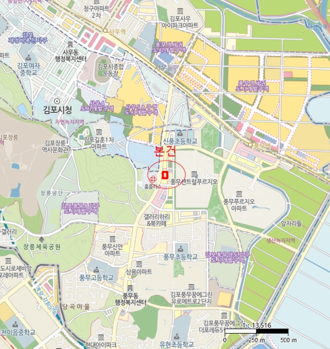 경기 김포시 풍무동 897, 5층515호 (풍무동,넘버원리치안) 오피스텔(주거) 경매 사진 9