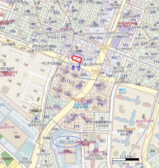 경기 광명시 광명동 346-21, 2층202호 (광명동,더프라임) 오피스텔(주거) 경매 사진 8