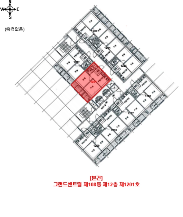 광주 동구 계림동 1827, 108동 12층1201호 (계림동,그랜드센트럴) 아파트 경매 사진 8