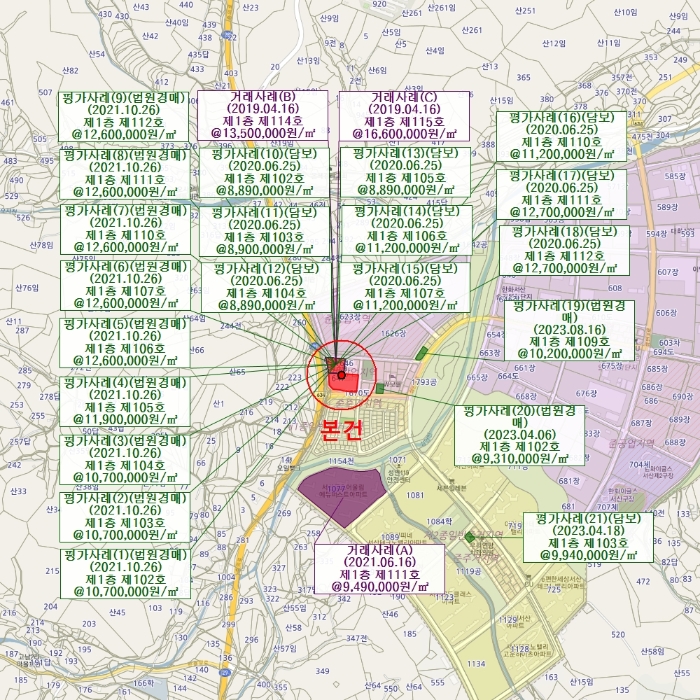 충남 서산시 성연면 오사리 1645, 1층106호 (이안큐브오피스텔) 외 1필지 근린상가 경매 사진 12
