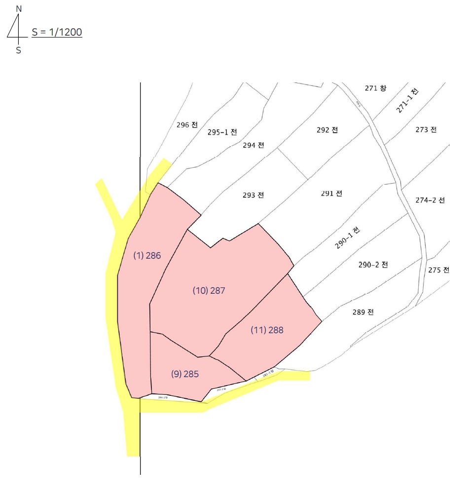충청남도 서천군 비인면 관리 286 외 3필지 전 경매 사진 12