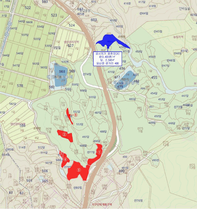 경상남도 합천군 묘산면 관기리 495-1 외 5필지 답 경매 사진 26