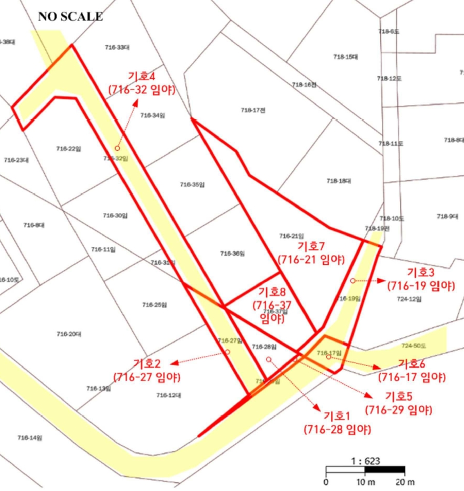 충청남도 금산군 부리면 수통리 716-28 외 7필지 임야 경매 사진 26