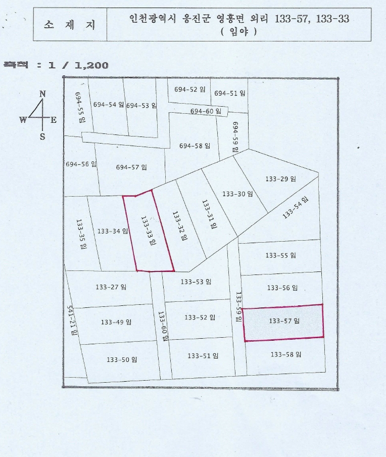 인천광역시 옹진군 영흥면 외리 133-57 외 2필지 임야 경매 사진 10