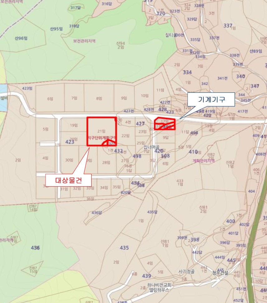 충청남도 서산시 운산면 고산리 423-21 외 3필지 임야 경매 사진 41