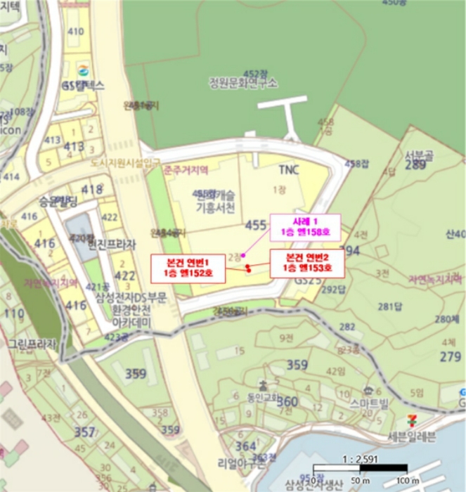 경기 용인시 기흥구 농서동 455, 1층엘152호 (농서동,프리미엄원희캐슬기흥서천) 외 2필지 근린상가 경매 사진 14