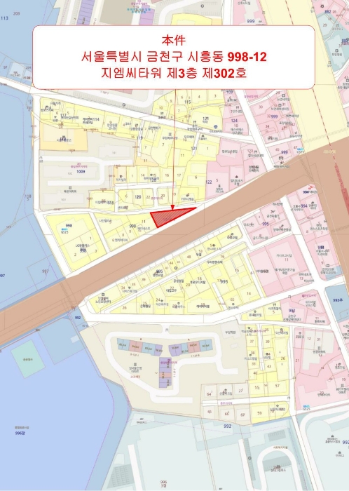 서울 금천구 시흥동 998-12, 제3층 제302호 (시흥동, 지엠씨타워) 오피스텔(주거) 경매 사진 10