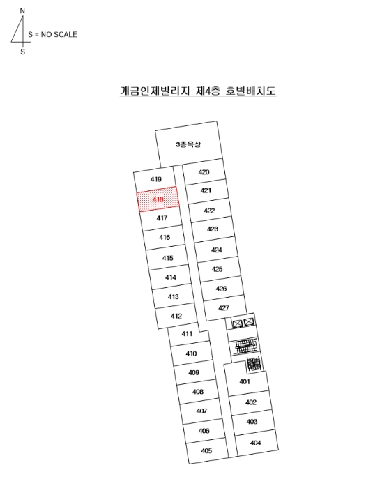 부산 부산진구 개금동 527-220, 4층418호 (개금동,개금인제빌리지) 외 4필지 오피스텔(주거) 경매 사진 8