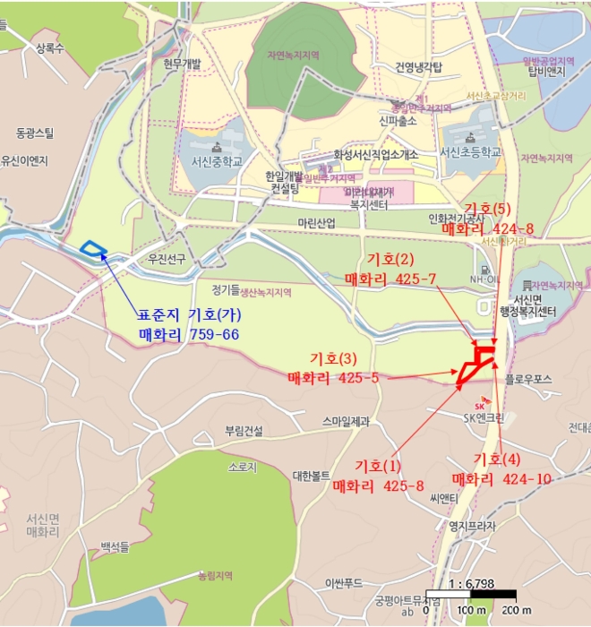 경기도 화성시 서신면 매화리 425-8 외 4필지 도로 경매 사진 14