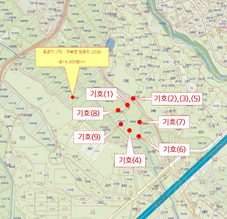 전북특별자치도 장수군 계북면 원촌리 302-1 외 8필지 동물및식물관련시설 경매 사진 54