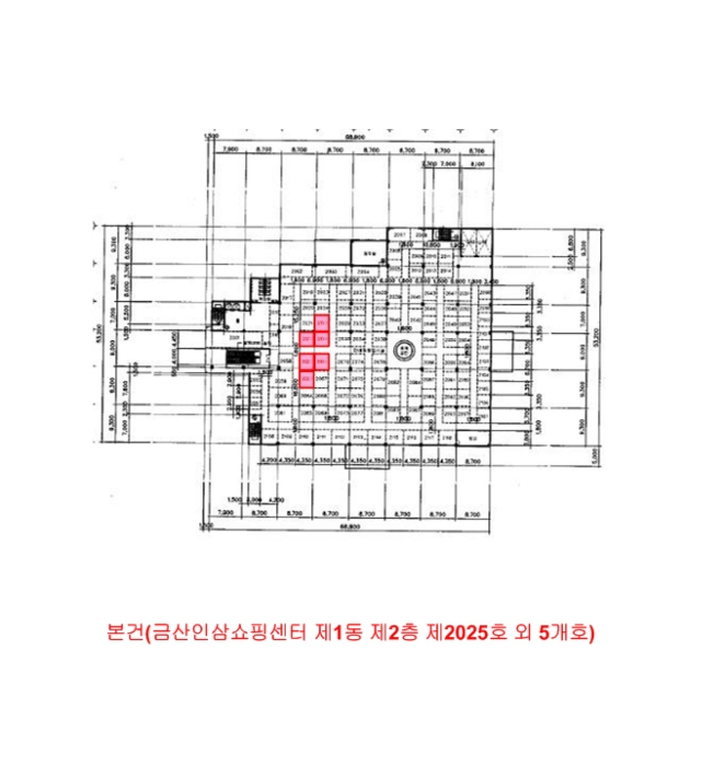 충남 금산군 금산읍 중도리 7-1, 1동 2층2025호 외 5개호 외 15필지 근린상가 경매 사진 31