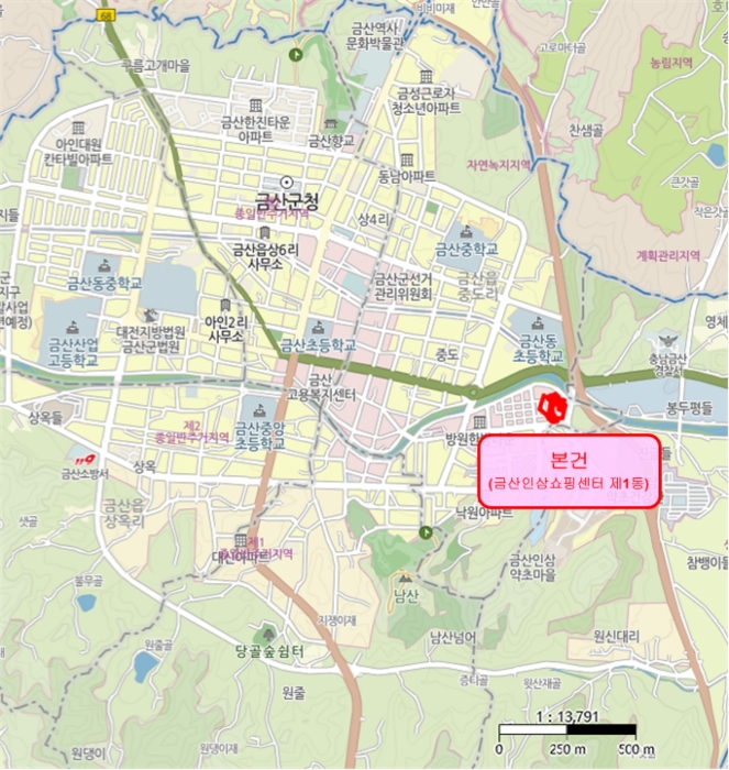 충남 금산군 금산읍 중도리 7-1, 1동 2층2025호 외 5개호 외 15필지 근린상가 경매 사진 33