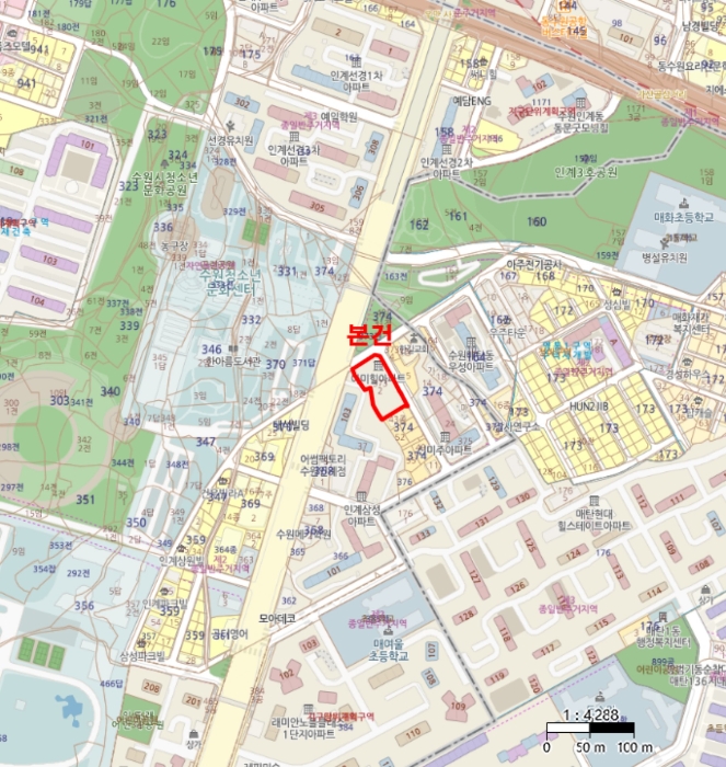 경기 수원시 팔달구 인계동 373-2, 5층512호 (인계동,아미힐) 아파트 경매 사진 14
