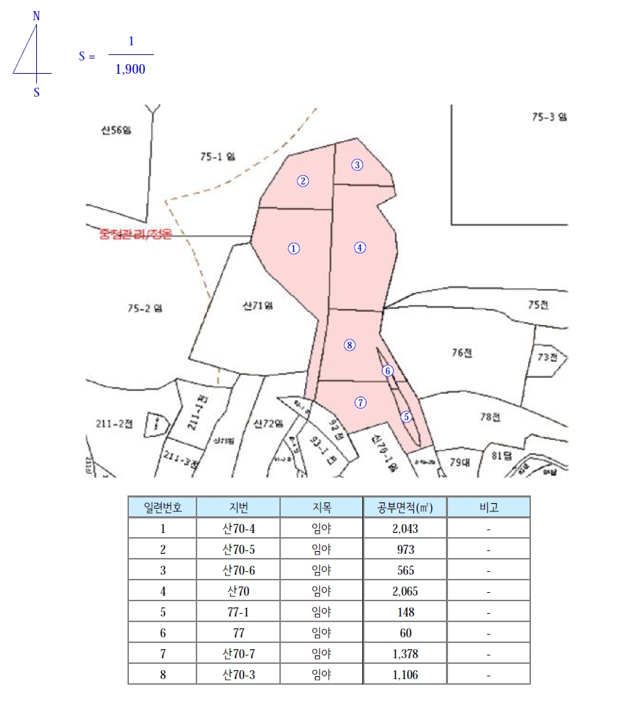 경기도 화성시 서신면 송교리 산70-4 외 7필지 임야 경매 사진 11