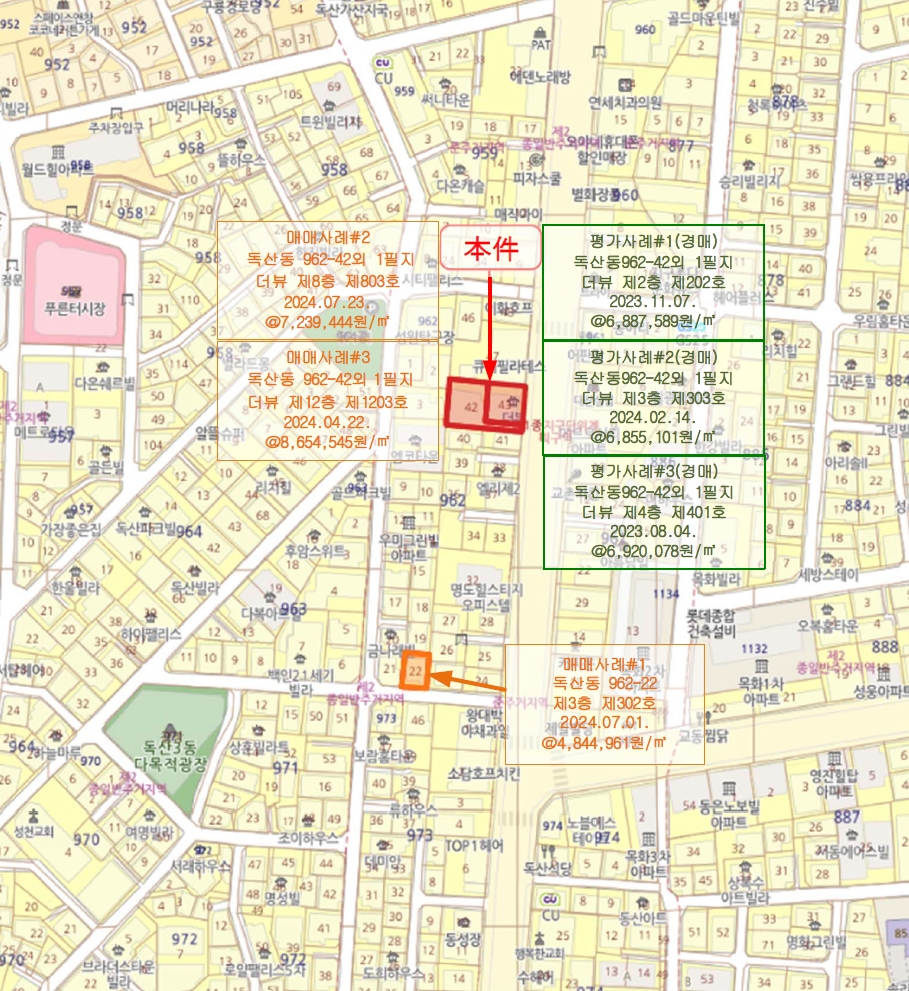 서울 금천구 독산동 962-42, 제2층 제203호 (독산동, 더뷰) 외 1필지 오피스텔(주거) 경매 사진 10