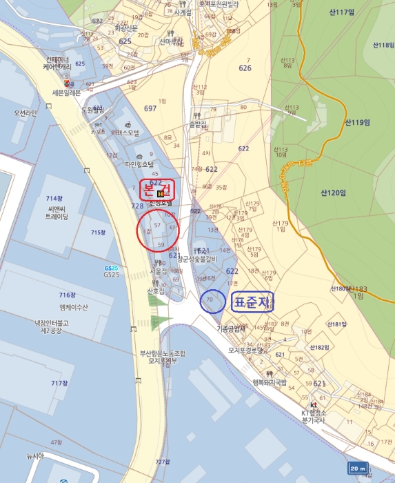 부산광역시 서구 암남동 621-67 외 6필지 숙박시설 경매 사진 34