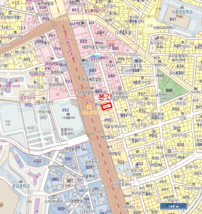 서울 금천구 시흥동 890-2, 제101동 제2층 제201호 (시흥동, 세종팰리스) 외 1필지 다세대주택 경매 사진 10