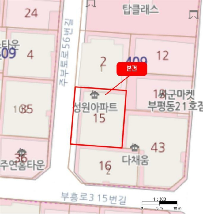 인천 부평구 부평동 409-15, 2동 4층 404호 (부평동, 성원아파트) 아파트 경매 사진 9