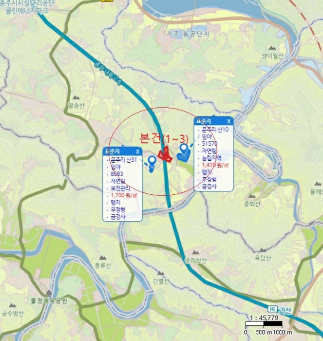 충청북도 충주시 대소원면 문주리 725-6 외 1필지 묘지 경매 사진 14