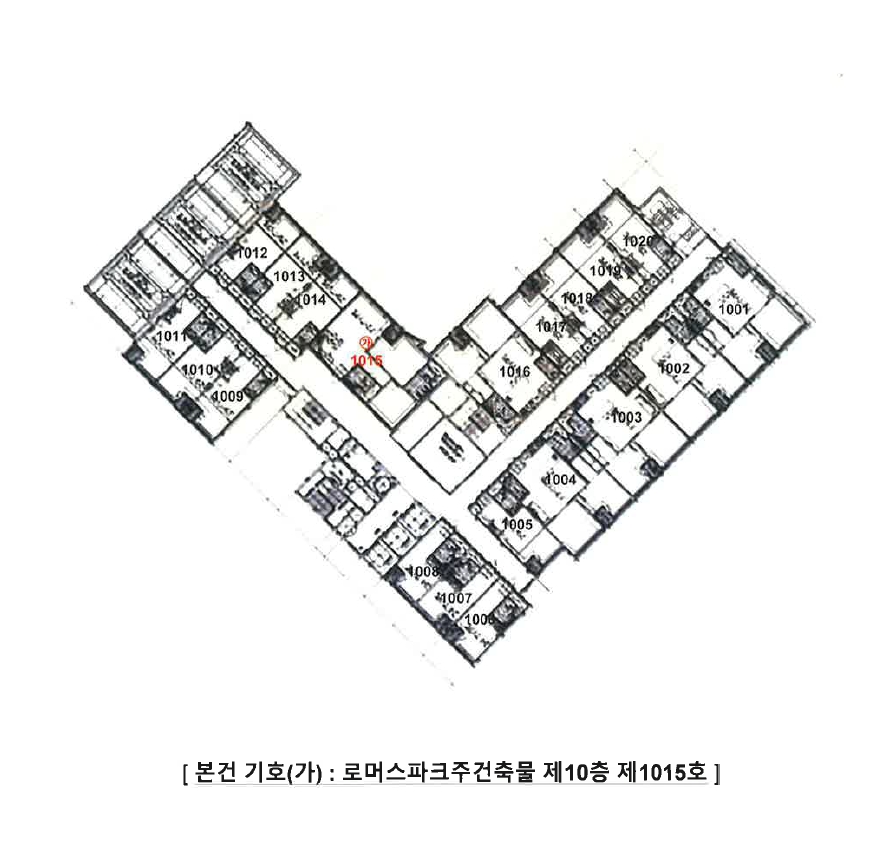 광주 동구 금남로4가 79-1, 10층 1015호 (금남로4가,로머스파크주건축물) 외 2필지 오피스텔(주거) 경매 사진 8