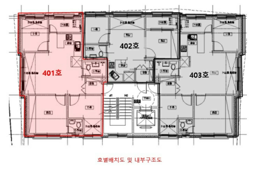 경기 여주시 하동 417-2, 비동 4층401호 (하동,한빛타운) 외 1필지 다세대주택 경매 사진 11